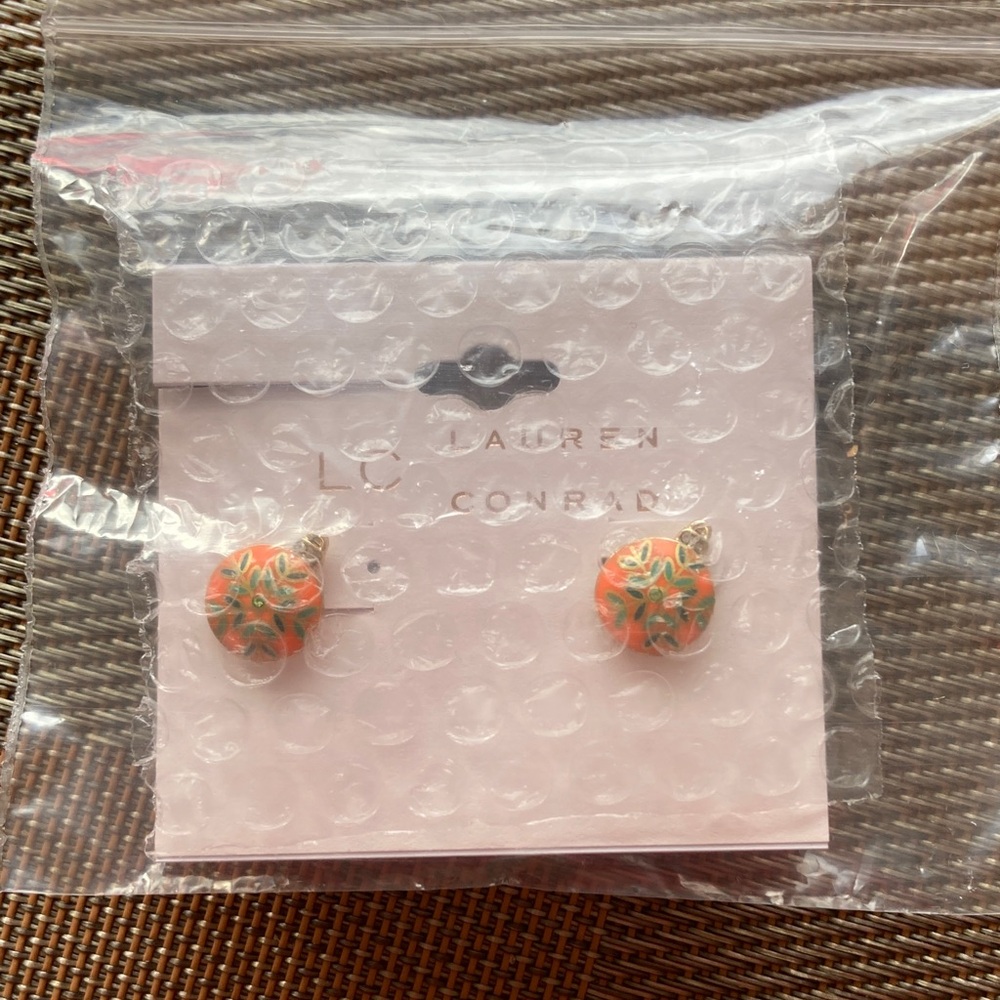 LC Lauren Conrad Christmas Ornament Earrings